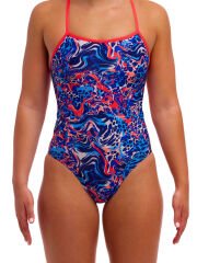 Funkita Swim Secure Mad Cat Kadın Antrenman Mayosu – Destekli Yapı & C-Infinity Klor Dayanımlı