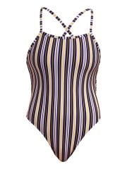 Funkita TMT Admiralty Stripe Kadın Antrenman Mayosu – Ayarlanabilir Bağlamalı Askı Tasarımı & C-Infinity Klor Dayanımlı