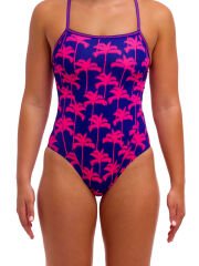 Funkita SS Pinky Palms Kadın Antrenman Mayosu – C-Infinity Klor Dayanımlı