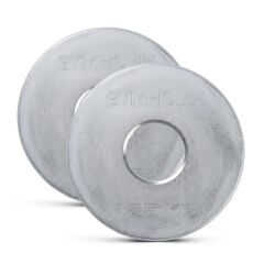 GYMHOLIX® EKO Mikro Metal Galvaniz Plaka | Powerlifting Çelik Ağırlık Plakası (Çift) (FGX7001) 1.25 KG Plaka Çift