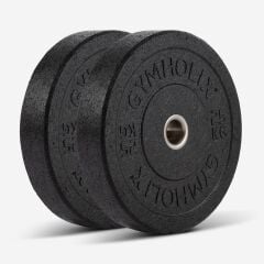 GYMHOLIX® Heavy Duty Bumper Plate | Profesyonel Kauçuk Ağırlık Plakası (Çift)