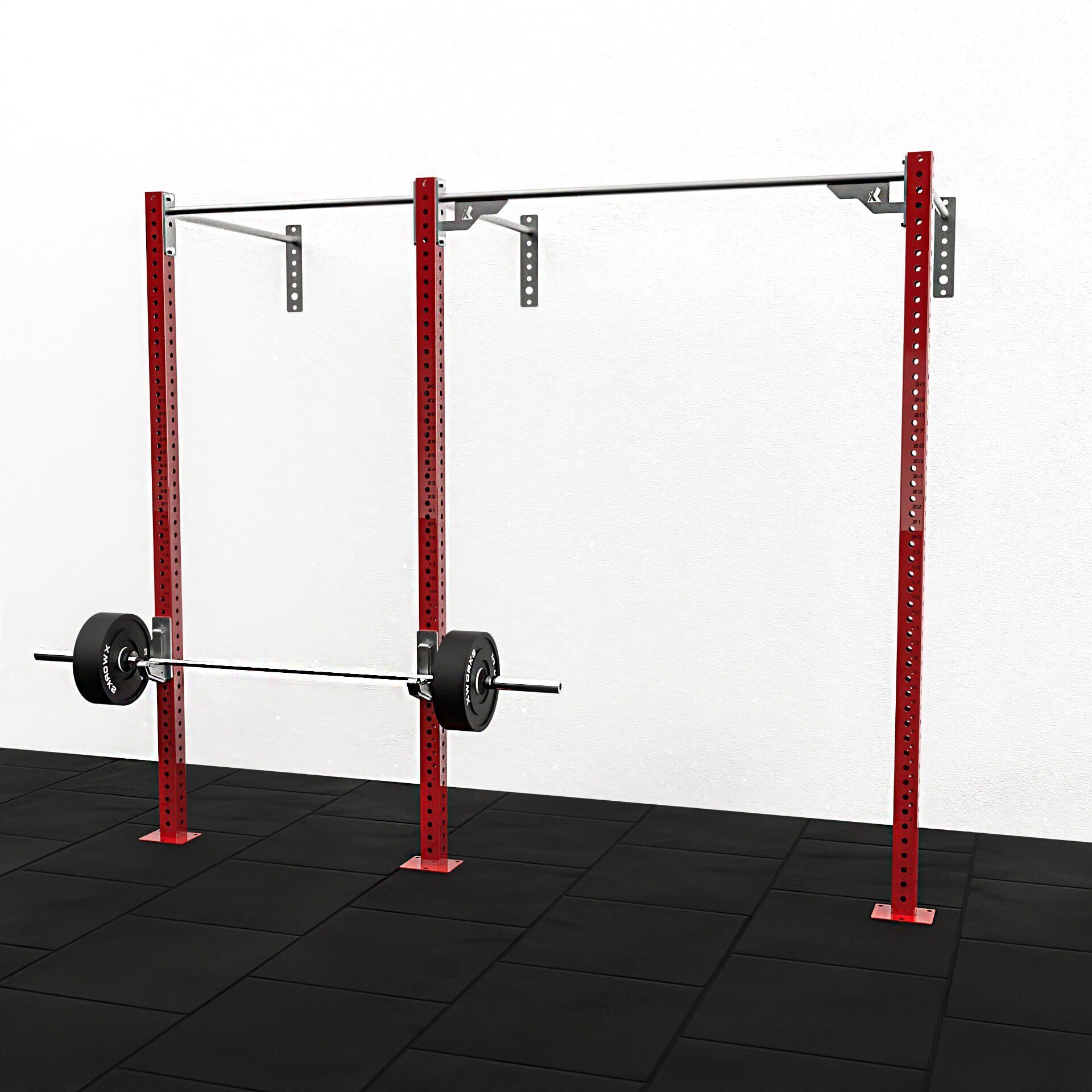 XWORKS 3 Bacak Tek İstasyon Duvar Tip Rig Sistemi (FWXW003) GÖK MAVİSİ (RAL5012)