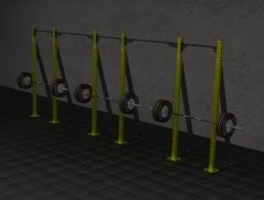 GYMHOLIX® 3 Rack 6 Bacak V Tip İstasyon (Rig) (FGXN006)