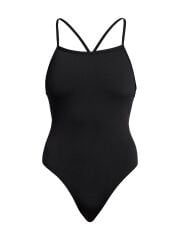 Funkita SST Still Black Kadın Antrenman Mayosu – İnce Askı Tasarımı & C-Infinity Klor Dayanımlı