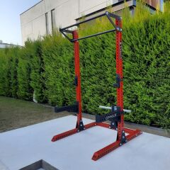 GYMHOLIX® Sipahi Half Rack | Pull-Up & Plaka Askılı Squat Rack (FGX0076)