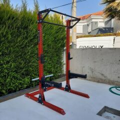 GYMHOLIX® Sipahi Half Rack | Pull-Up & Plaka Askılı Squat Rack