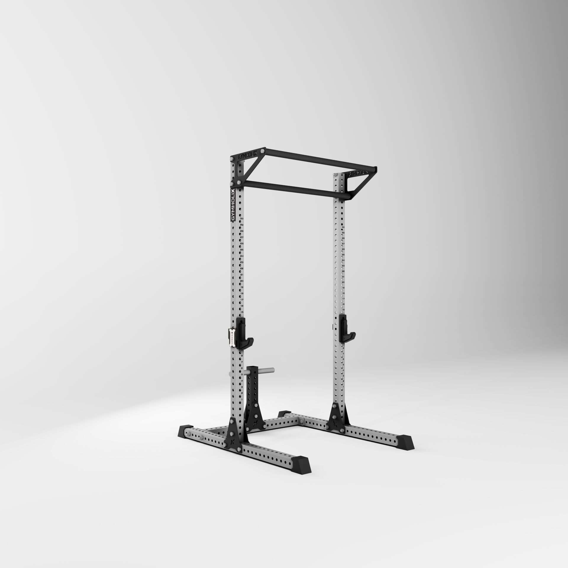 GYMHOLIX® Sipahi Half Rack | Pull-Up & Plaka Askılı Squat Rack (FGX0076)
