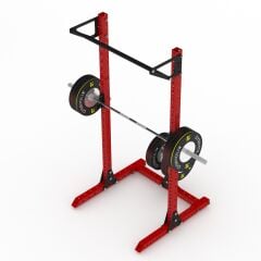 GYMHOLIX® Sipahi Half Rack | Pull-Up & Plaka Askılı Squat Rack (FGX0076)