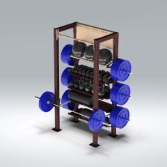 2 Bacak Tek İstasyon Modüler Antrenman ve Depolama Ünitesi (FWX0089)