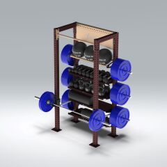 2 Bacak Tek İstasyon Modüler Antrenman ve Depolama Ünitesi (FWX0089)