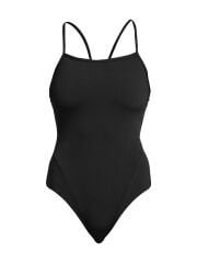Funkita Swim Secure Still Black Kadın Antrenman Mayosu – Menstrüel Döngü Uyumlu & C-Infinity Klor Dayanımlı