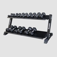 XWORKS 2 Katlı Dambıl Rafı – Dumbbell Depolama Ünitesi (FWX0024) FÜME GRİ (RAL7021)