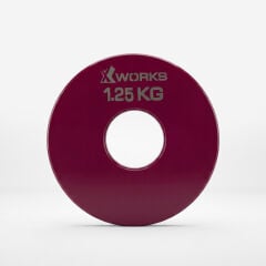XWORKS Renkli Mikro Metal Plaka | Powerlifting Çelik Ağırlık Plakası (Çift) (FWX7001) 1.25KG