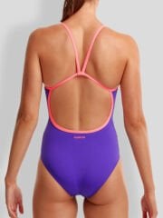Funkita SS Purple Punch Kadın Antrenman Mayosu – İnce Askı Tasarımı & C-Infinity Klor Dayanıml