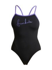 Funkita SS Night Mare Kadın Antrenman Mayosu – İnce Askı Tasarımı & C-Infinity Klor Dayanımlı