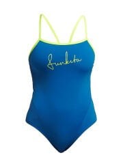 Funkita SS Glacier Glam Kadın Antrenman Mayosu – İnce Askı Tasarımı & C-Infinity Klor Dayanımlı