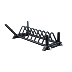 GYMHOLIX® Yatay Plaka & Bar Deposu Tekerlekli | Mobil Ağırlık Standı