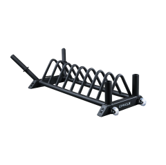 GYMHOLIX® Yatay Plaka & Bar Deposu Tekerlekli | Mobil Ağırlık Standı