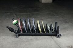 GYMHOLIX® Yatay Plaka & Bar Deposu Tekerlekli | Mobil Ağırlık Standı