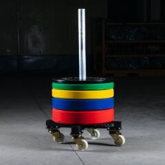 GYMHOLIX® Dikey Plaka Standı | Tekerlekli Plaka Deposu