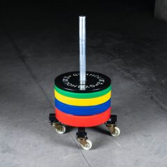 GYMHOLIX® Dikey Plaka Standı | Tekerlekli Plaka Deposu