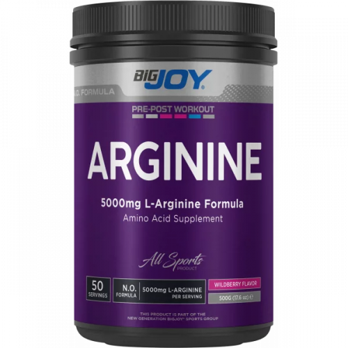 Bigjoy Sports Arginine Powder 500 Gr - Orman Meyveli