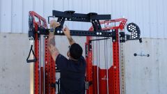 XWORKS Multi Rack Dual Adjustable Cable (Squat Bench) – MultiDAP (PLX0217) KIRMIZI (RAL3000)