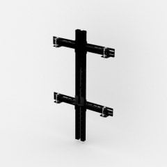 GYMHOLIX® SquatW V2 Duvar Menteşeli İstasyon Mat Siyah | Katlanabilir Squat Rack