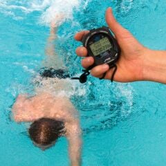 Finis 3X100m Kronometre, 100 Bölünmüş Hafızalı Siyah Kronometre