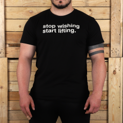 Gymholix Stop Wishing Start Lifting Unisex Siyah XL
