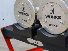 XWORKS Paslanmaz Çelik Dambıl - Stainless Steel Dumbbell (Tek) (FWX4010) 5KG (TEK)