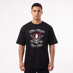Gymholix Skull Unisex Siyah (Tişört - Tshirt) (TGX0002)