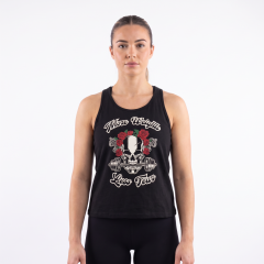 GYMHOLIX® Skull Kadın Siyah – Kadın Atlet (Vest) (TGA1001)