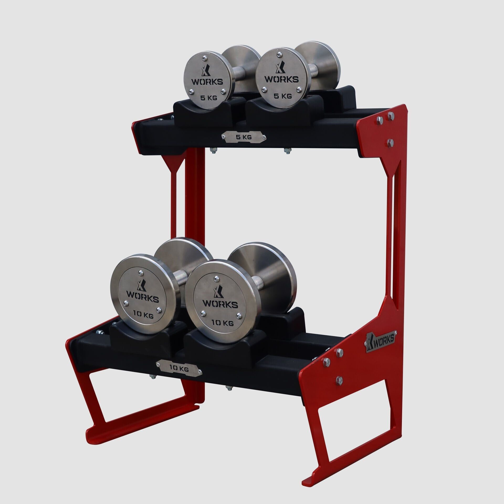 XWORKS Paslanmaz Çelik Dambıl - Stainless Steel Dumbbell (Tek) (FWX4010) 25KG (TEK)