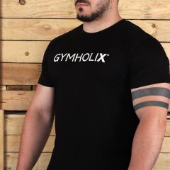 Gymholix Crew Unisex Siyah (Tişört - Tshirt) L