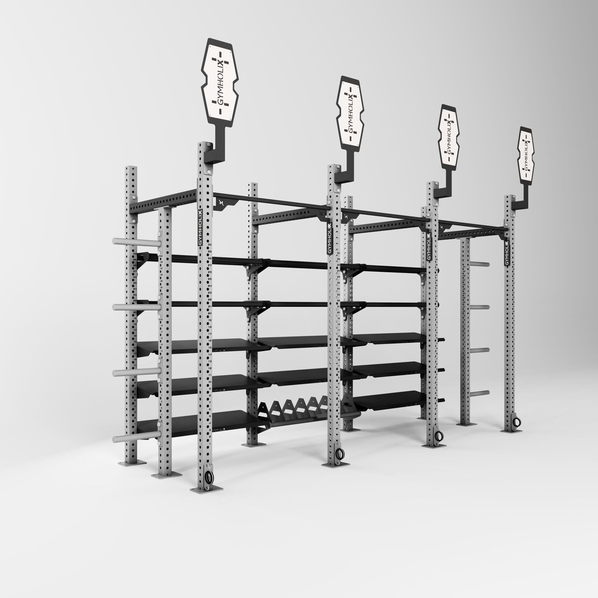 GYMHOLIX® Hybrid Wall Ball & Storage Station Depolama ve Top Hedef İstasyonu (FGXH004)