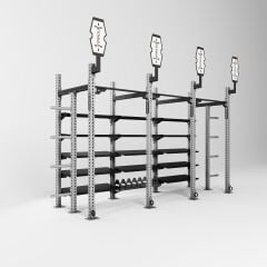 GYMHOLIX® 8 Bacak 4 İstasyon Hybrid Wall Ball & Storage Station Depolama ve Top Hedef İstasyonu (FGXH004)