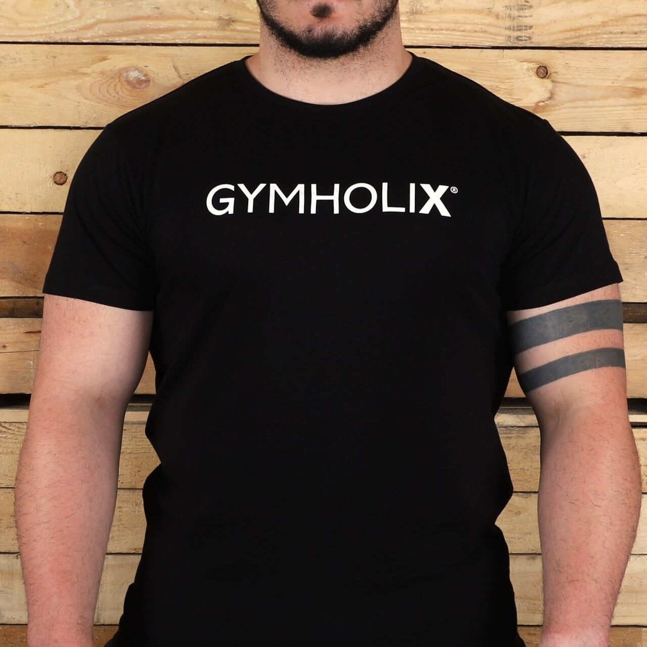 Gymholix Crew Unisex Siyah (Tişört - Tshirt) S