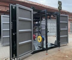 GYMHOLIX® FastBox Cube 4 Kapılı Taşınabilir Fitness İstasyonu | Mobil Konteyner Gym (CGXF090)