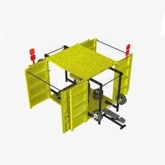 GYMHOLIX® FastBox Cube 4 Kapılı Taşınabilir Fitness İstasyonu | Mobil Konteyner Gym (CGXF090)
