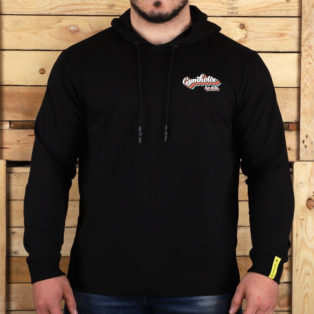 Gymholix Vintage Unisex Siyah Sweatshirt S