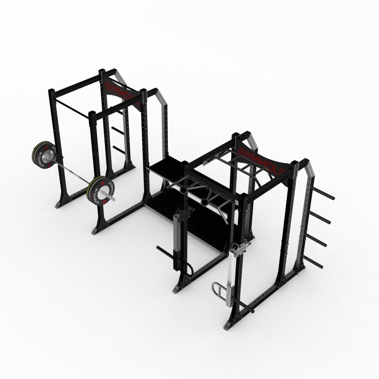 GYMHOLIX® Kafes 2 Pro Serisi – Profesyonel 80x80 Power Cage Rack Sistemi