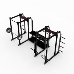 GYMHOLIX® Kafes 2 Pro Serisi – Profesyonel 80x80 Power Cage Rack Sistemi