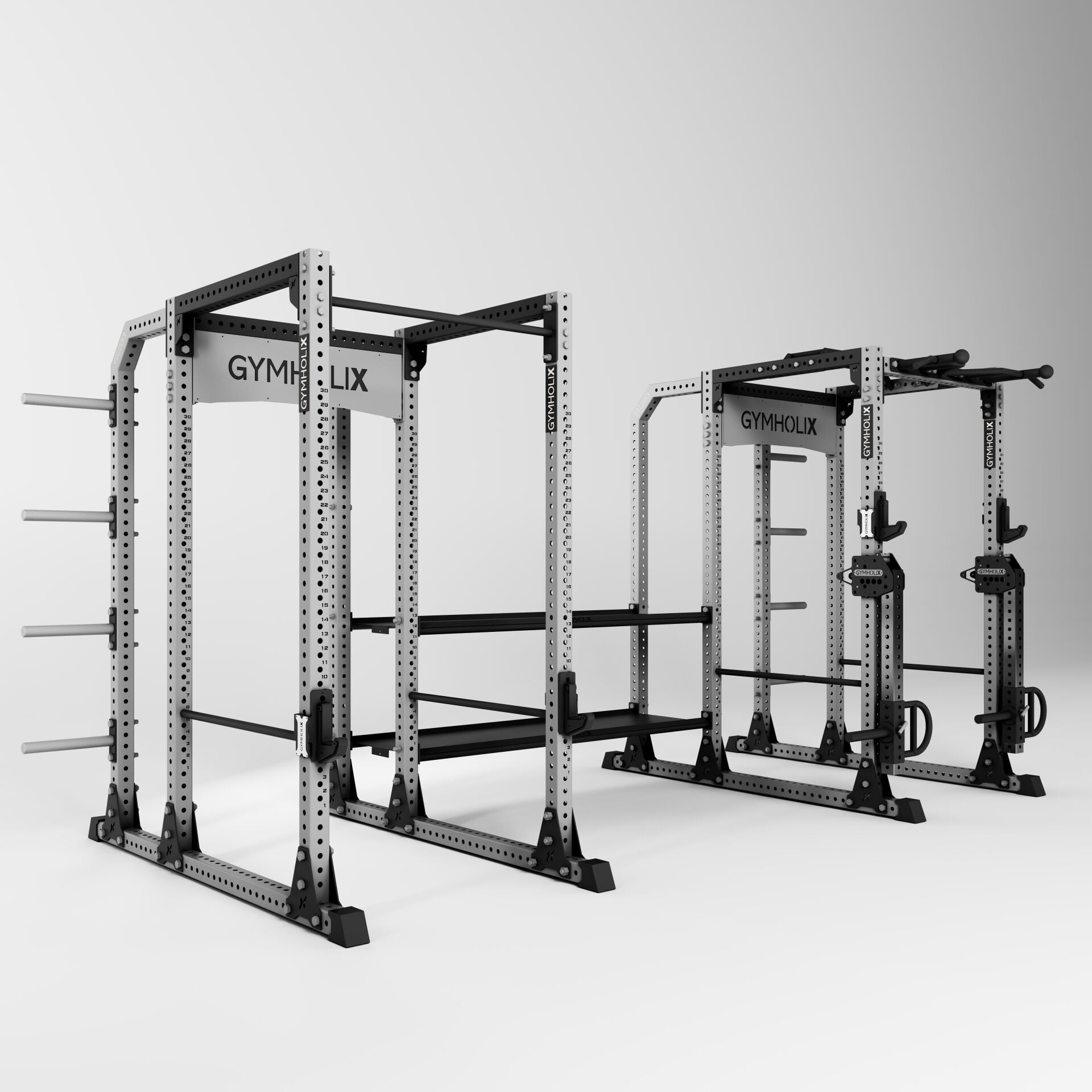 GYMHOLIX® Kafes 2 Pro Serisi – Profesyonel 80x80 Power Cage Rack Sistemi (FGX0099)