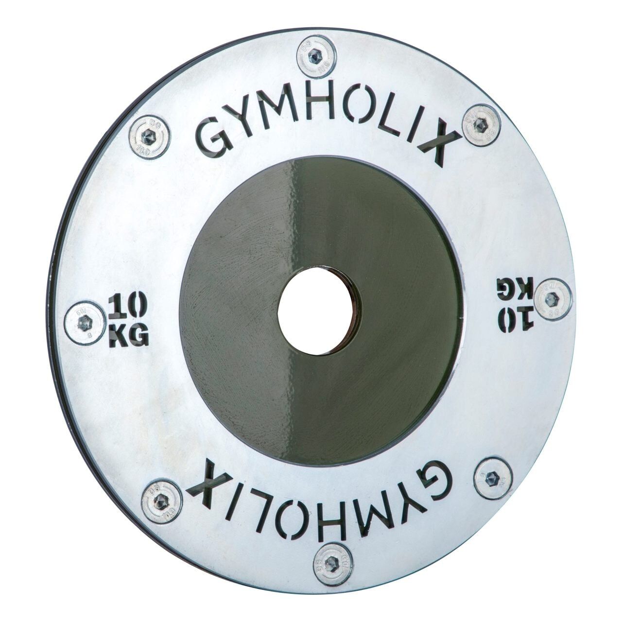 GYMHOLIX® Powerlifting Disc Plate V.2 – Metal Flanşlı Ağırlık Plakası (FGX2010) 10 KG Plaka Çift