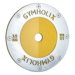 GYMHOLIX® Powerlifting Disc Plate V.2 – Metal Flanşlı Ağırlık Plakası (FGX2010) 15 KG Plaka Çift