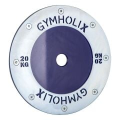 GYMHOLIX® Powerlifting Disc Plate V.2 – Metal Flanşlı Ağırlık Plakası (FGX2010) 20 KG Plaka Çift