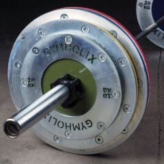 GYMHOLIX® Powerlifting Disc Plate V.2 – Metal Flanşlı Ağırlık Plakası (FGX2010) 20 KG Plaka Çift