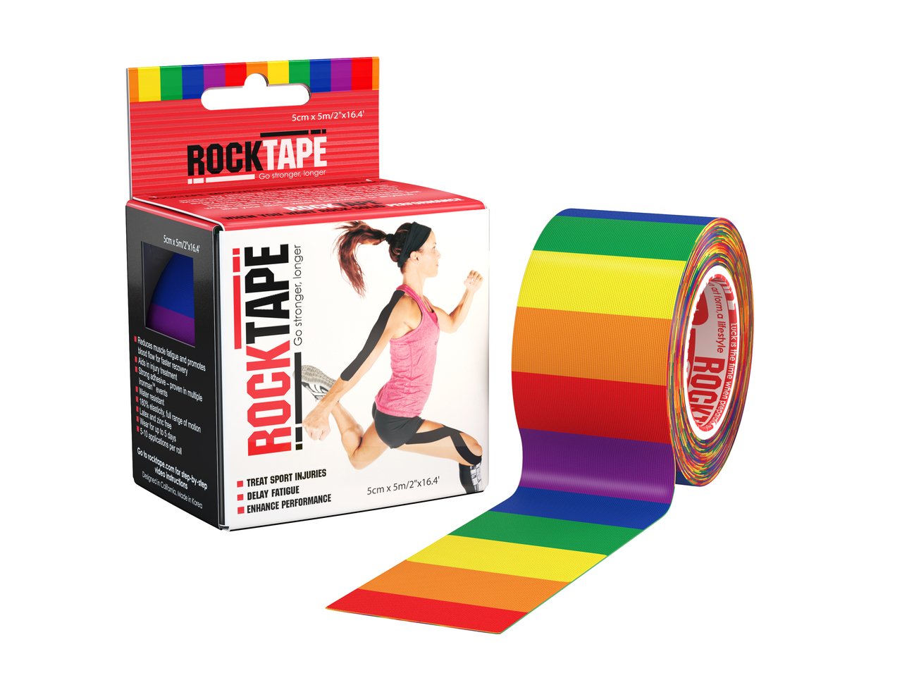 Rocktape STD 5cmX5mt Knesio Tape - Rainbow