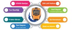 Loyka D-308 100 Lap Hafızalı 1/1000 Saniye Profesyonel Tip Kronometre